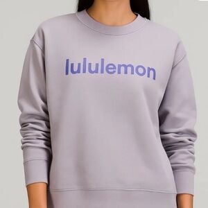 Lululemon Perfectly Oversized Crew Graphic Purple